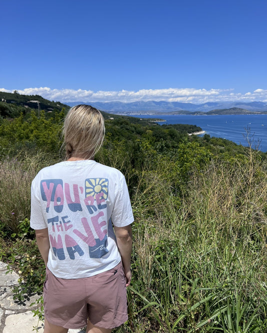 Tshirt blanc lix you're the wave conçu par LIX au Québec.
