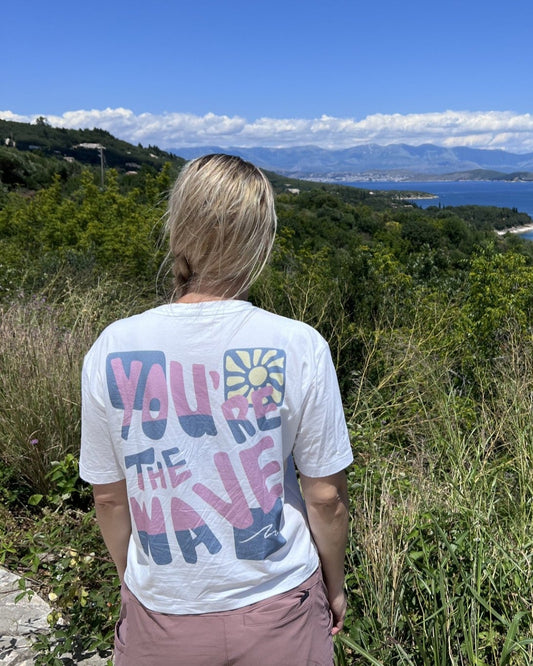Tshirt blanc lix you're the wave conçu par LIX au Québec.