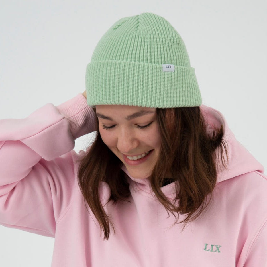 tuque vert menthe. beanie fisherman green mint notice the reckless.