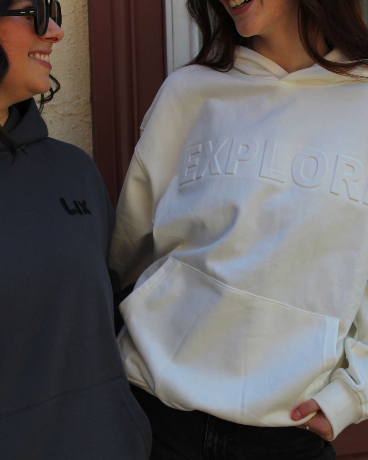 Hoodie Explore - Blanc