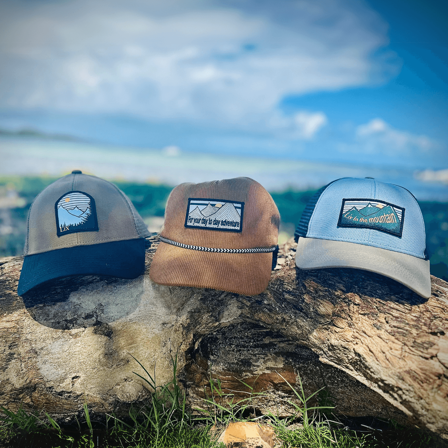 Trio de casquettes summer vibe. Reckless caps for a awesome summer