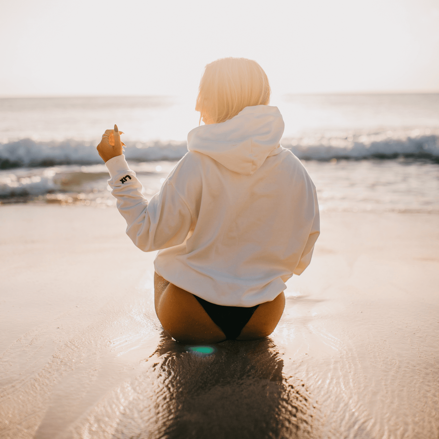 Hoodie Explore - Blanc