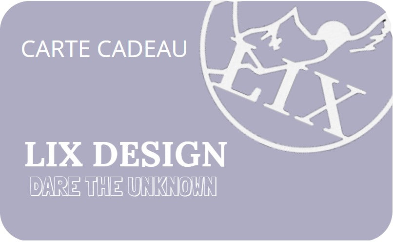 Carte cadeau lix design, entreprise québécoise.