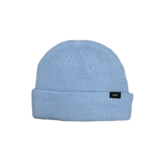 Lix design tuque en acrylique baby blue.