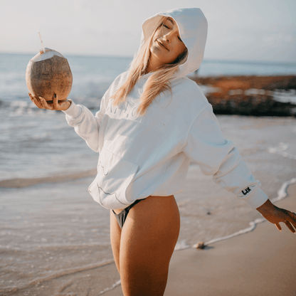 Hoodie Explore - Blanc