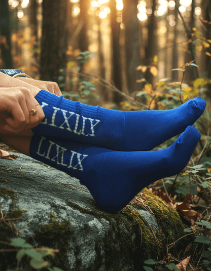 Bas en bambou chaussette en bamboo bleu royal. 