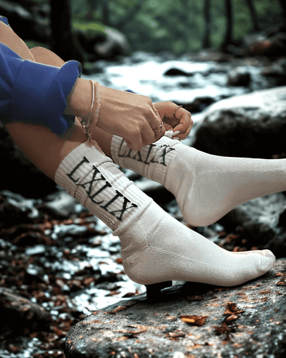 Chaussette blanche en bambou. Bas blanc en bamboo hyper doux. 