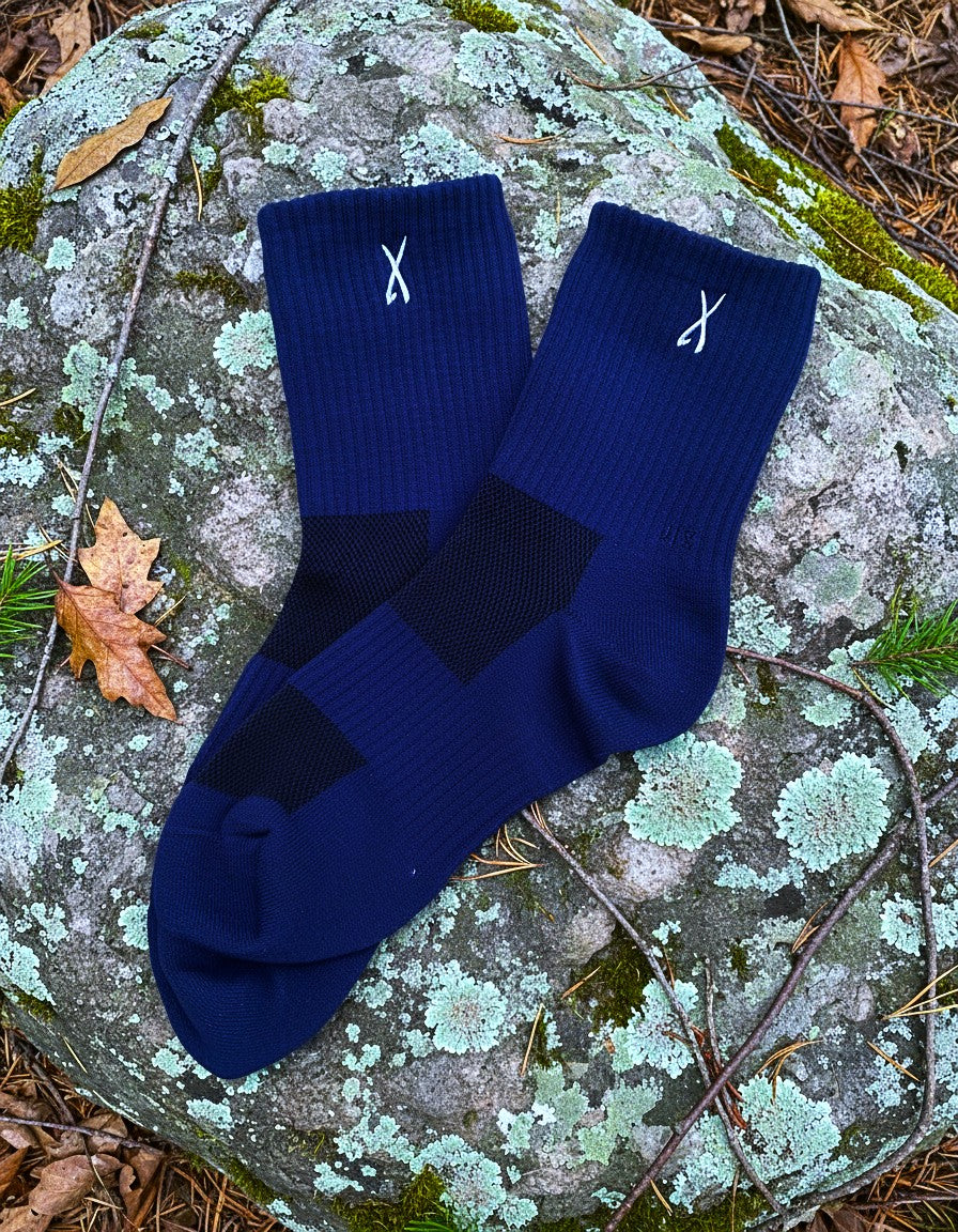 Lix bas en nylon bleu 