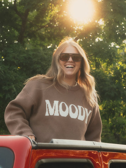 Tricot épais look oversize brun lix. 