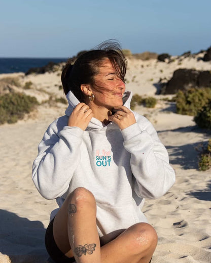 Lix hoodie full broderie soleil couleur arc en ciel.