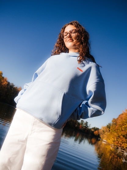 Velvet Haze Hoodie | Cloud Blue