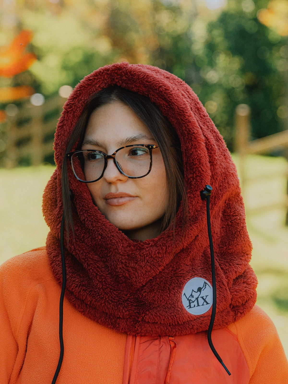 Hooder rouge avec cache ou red,