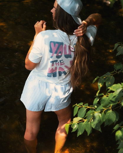 T-shirt blanc You're The Wave LIX Design – Style lifestyle décontracté, marque québécoise.