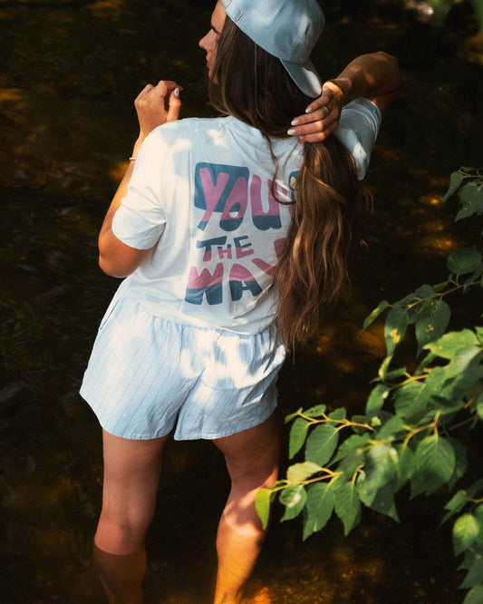 T-shirt blanc You're The Wave LIX Design – Style lifestyle décontracté, marque québécoise.
