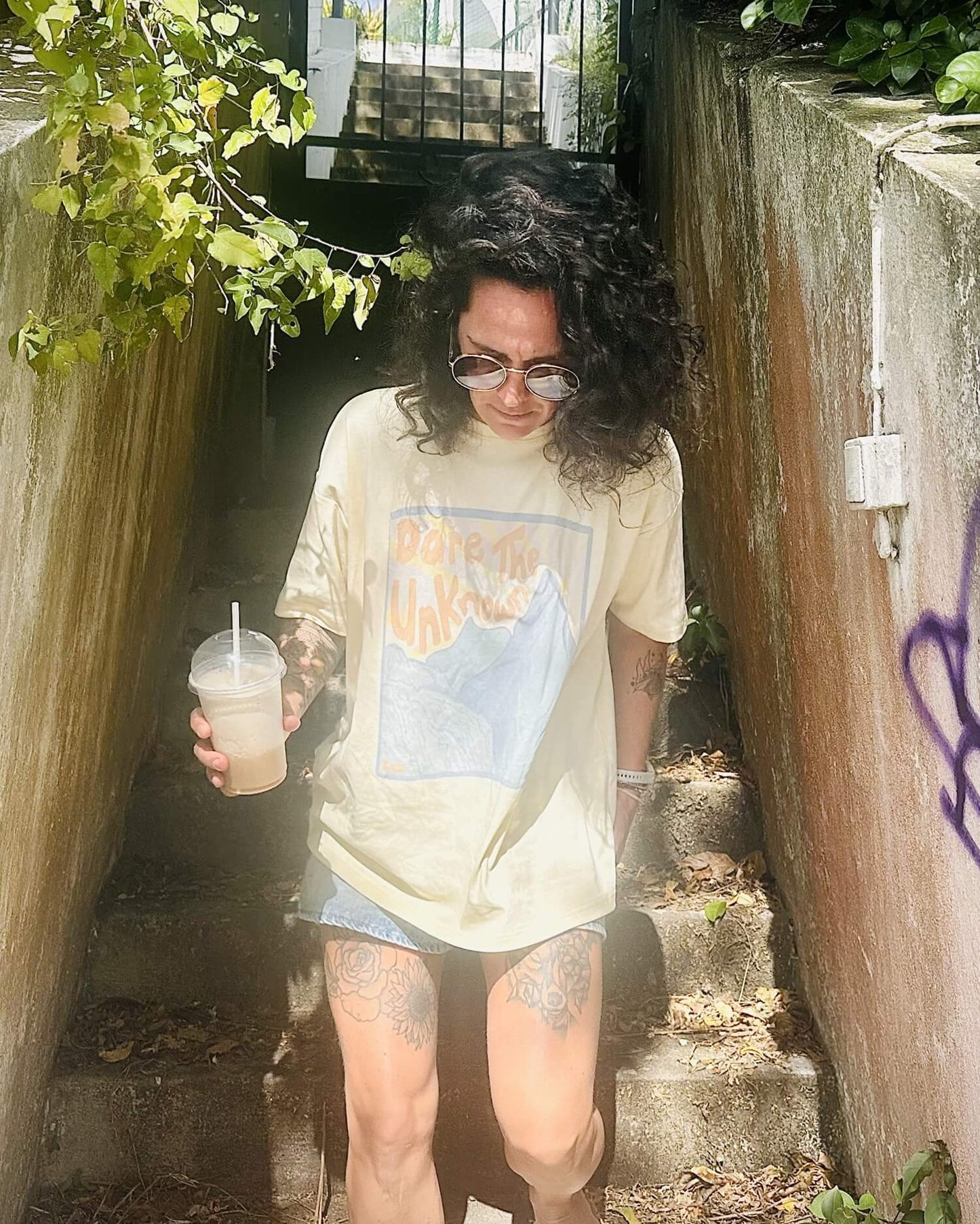 T-shirt Oversize Blue Mountain