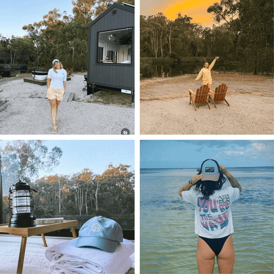 15% de réduction sur l'ensemble summer fun plus comprenant un crewnec suns out jaune, un short jaune sun's out et une casquette bleu sunny days. 