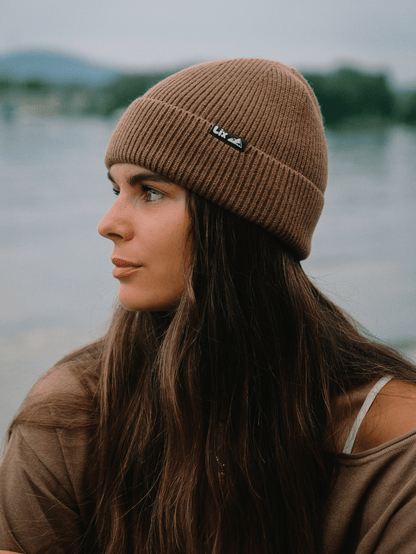 Tuque Moody brown LIX Design – Beanie brun premium, collection Last Light hiver.
